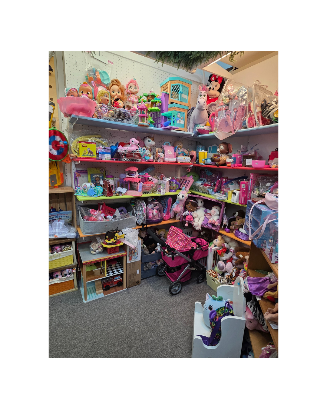 Kid Stuff toy shelves and displays