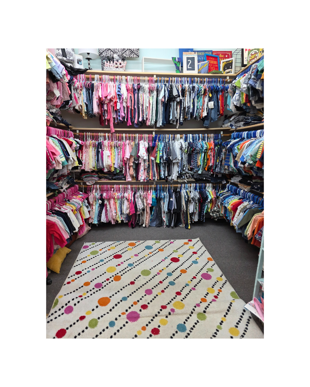 Kid Stuff colorful toy wall
