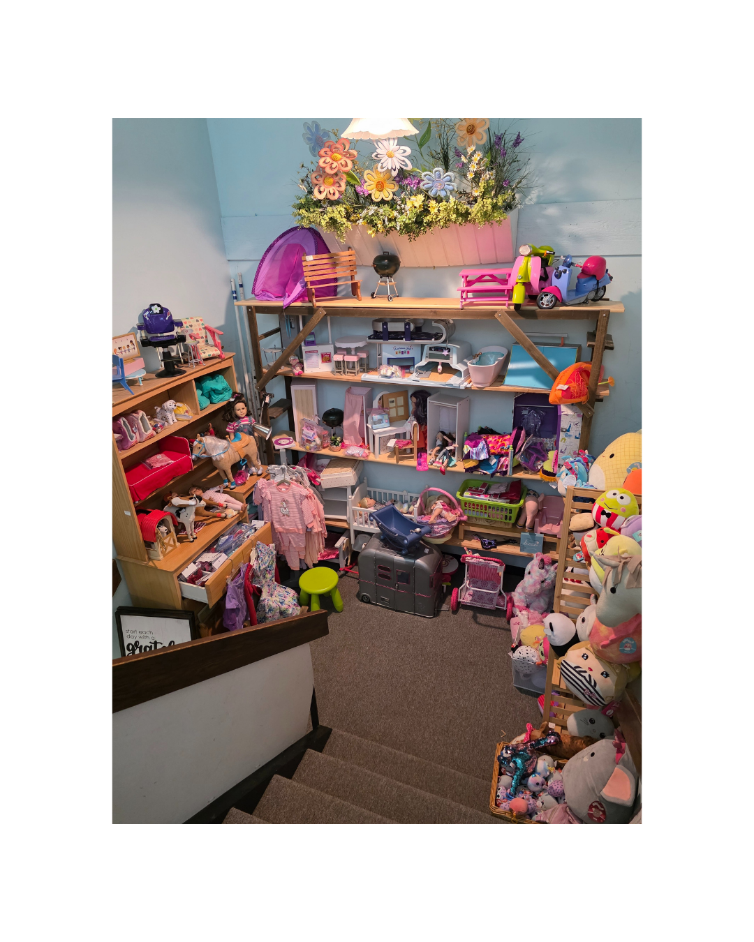 Kid Stuff plush toy display